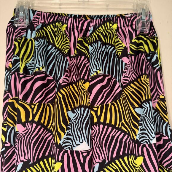 NASTY GAL women's size 4 Satin Zebra print shirt and pajama pants lounge pj set - Picture 11 of 16